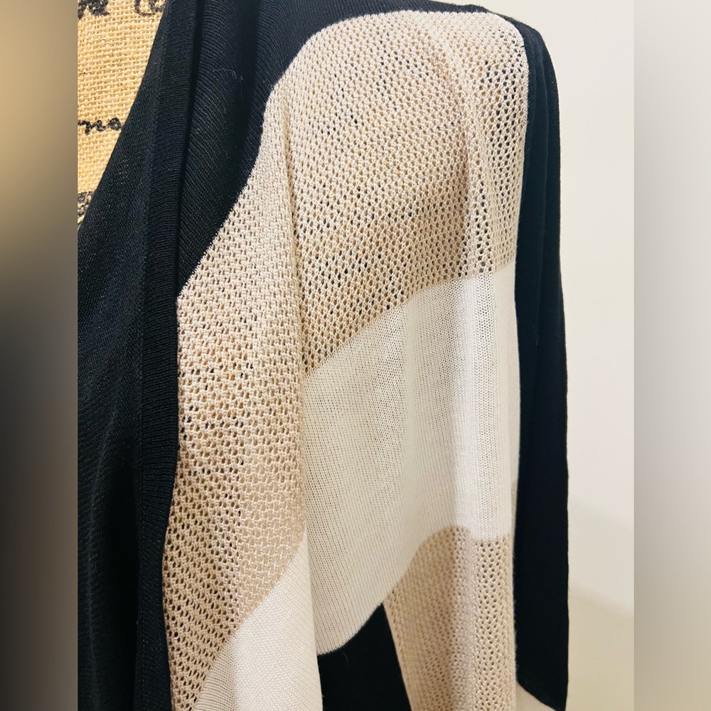 INC International Concepts Color Block Cardigan - Picture 5 of 11